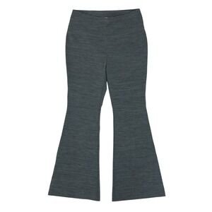 Lands End Hi Impact Flare Pants Womens Medium Heather Gray Lounge